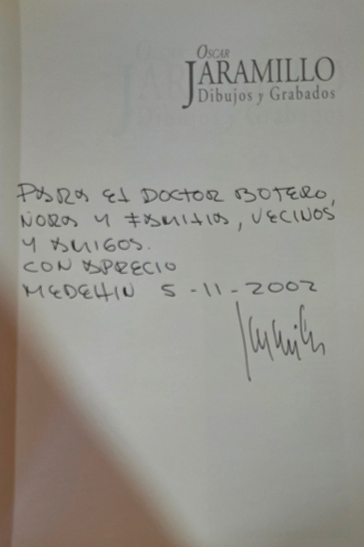 Oscar Jaramillo. Dibujos y grabados.