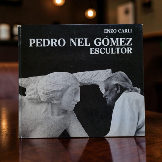 Pedro Nel Gómez. Escultor. Firmado y dedicado por el artista.