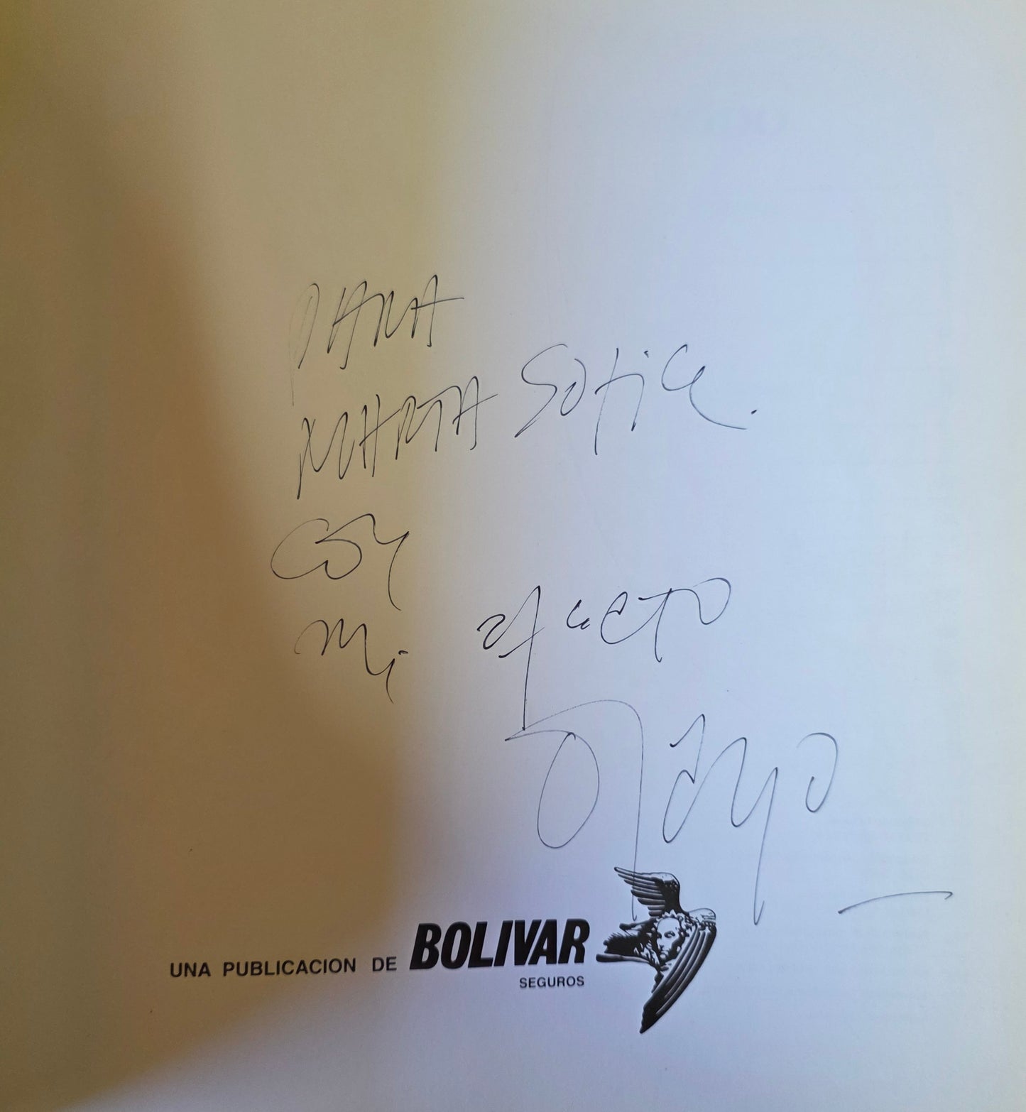 Rayo. Firmado y dedicado por el autor.